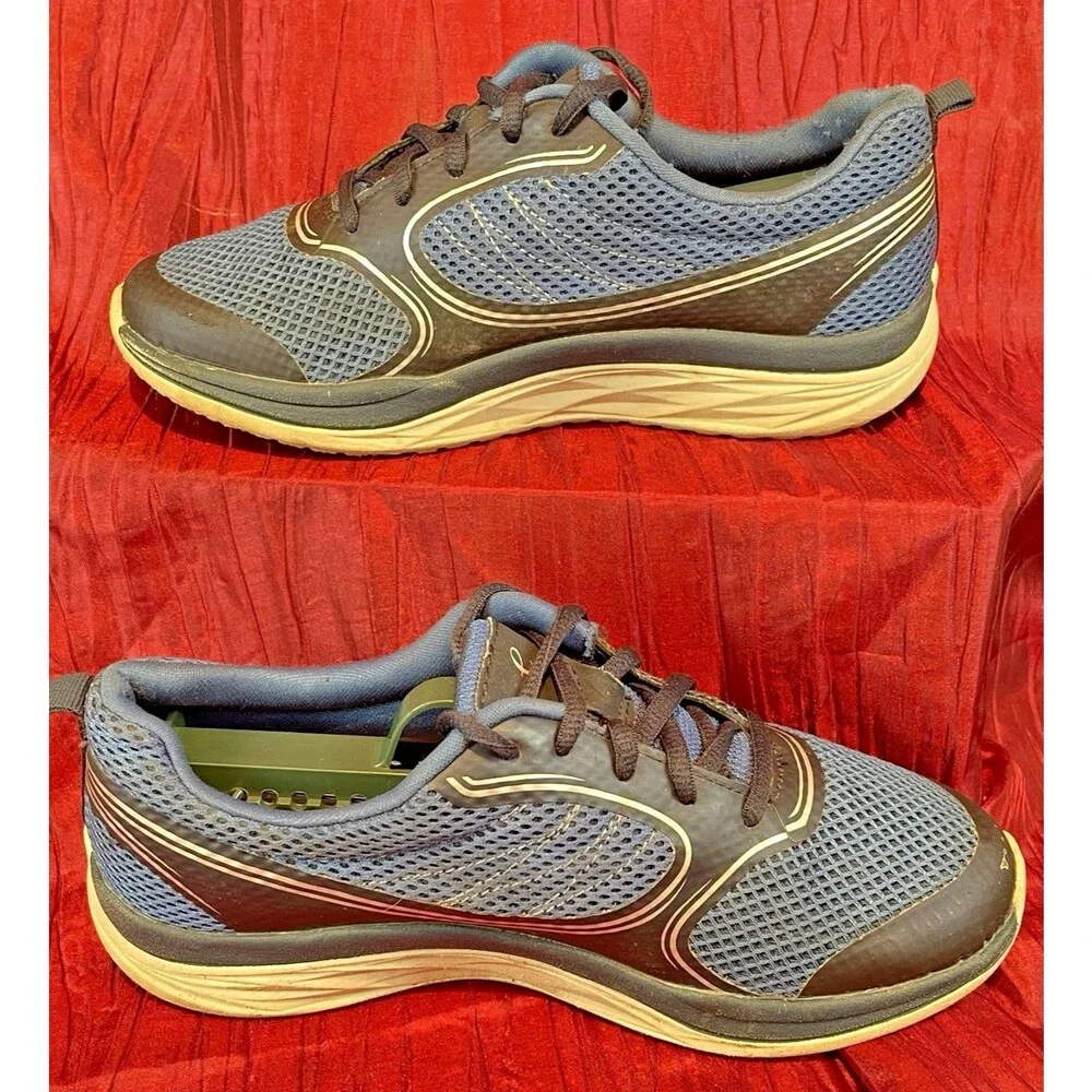 Womens Easy Spirit High Class E360 Navy Lace-Up Walking Athletic Sneakers sz 7